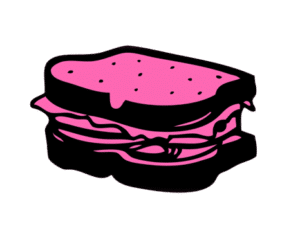 SQUARE LOGO PINK SANDWICH TSP