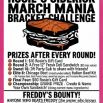 RosiesBracketRules Rosies sidekick sandwich shop, march mayhem bracket, chicago sandwiches, schaumburg