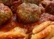 Meatballs Mostaccioli Italian Catering
